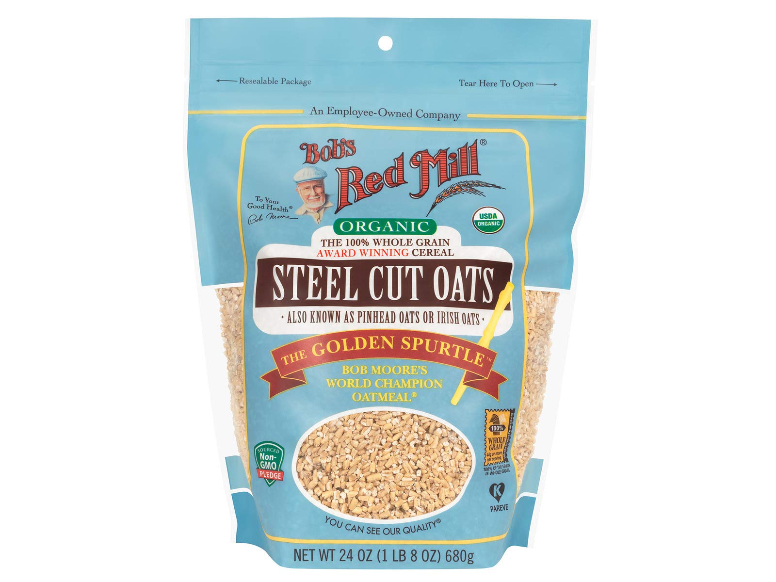Bob's Red Mill Oats Steel Cut Organic, 24-ounces