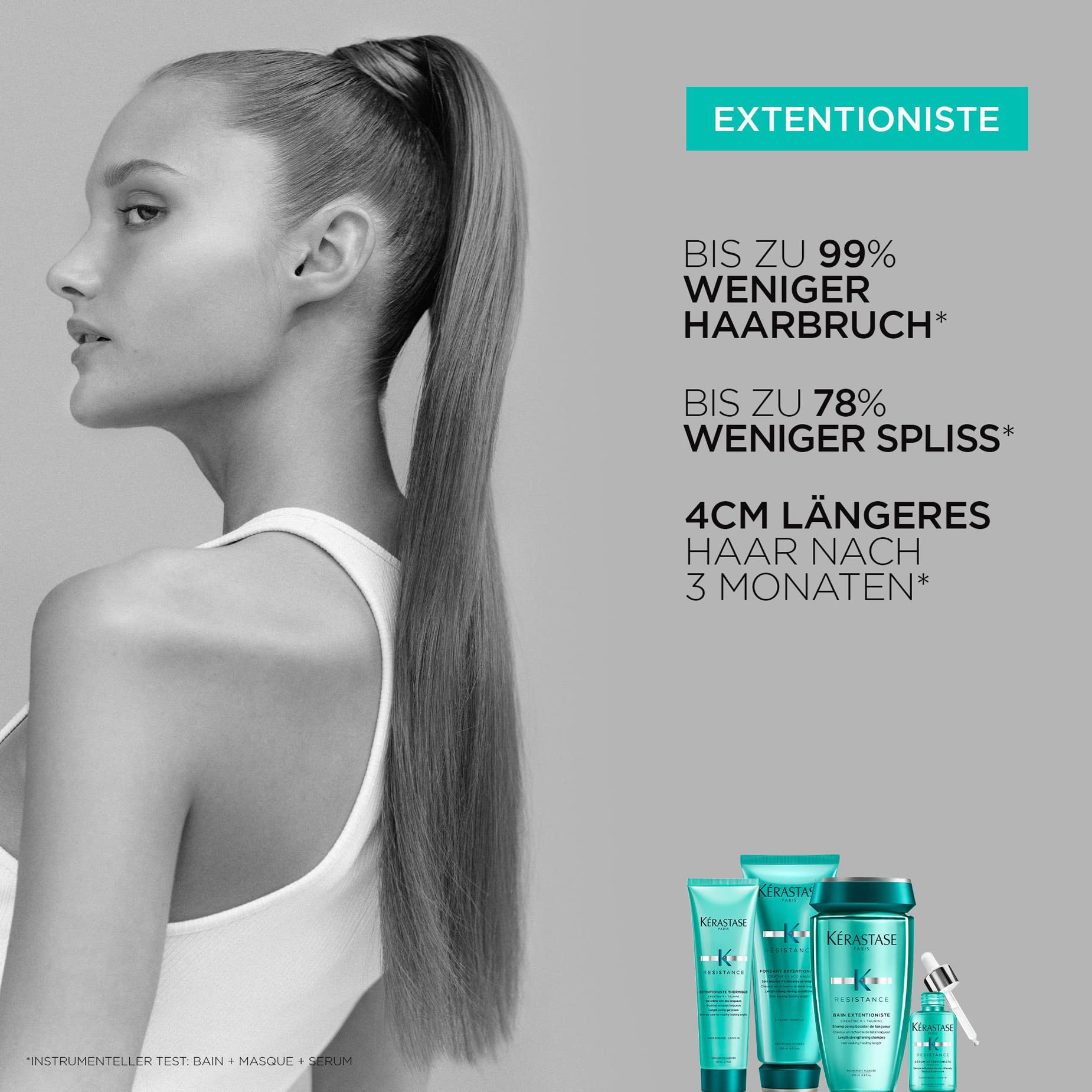 KérastaseHaarspülung für langes und geschädigtes Haar, Entwirrend und reparierend, Fondant Extentioniste Conditioner, Résistance