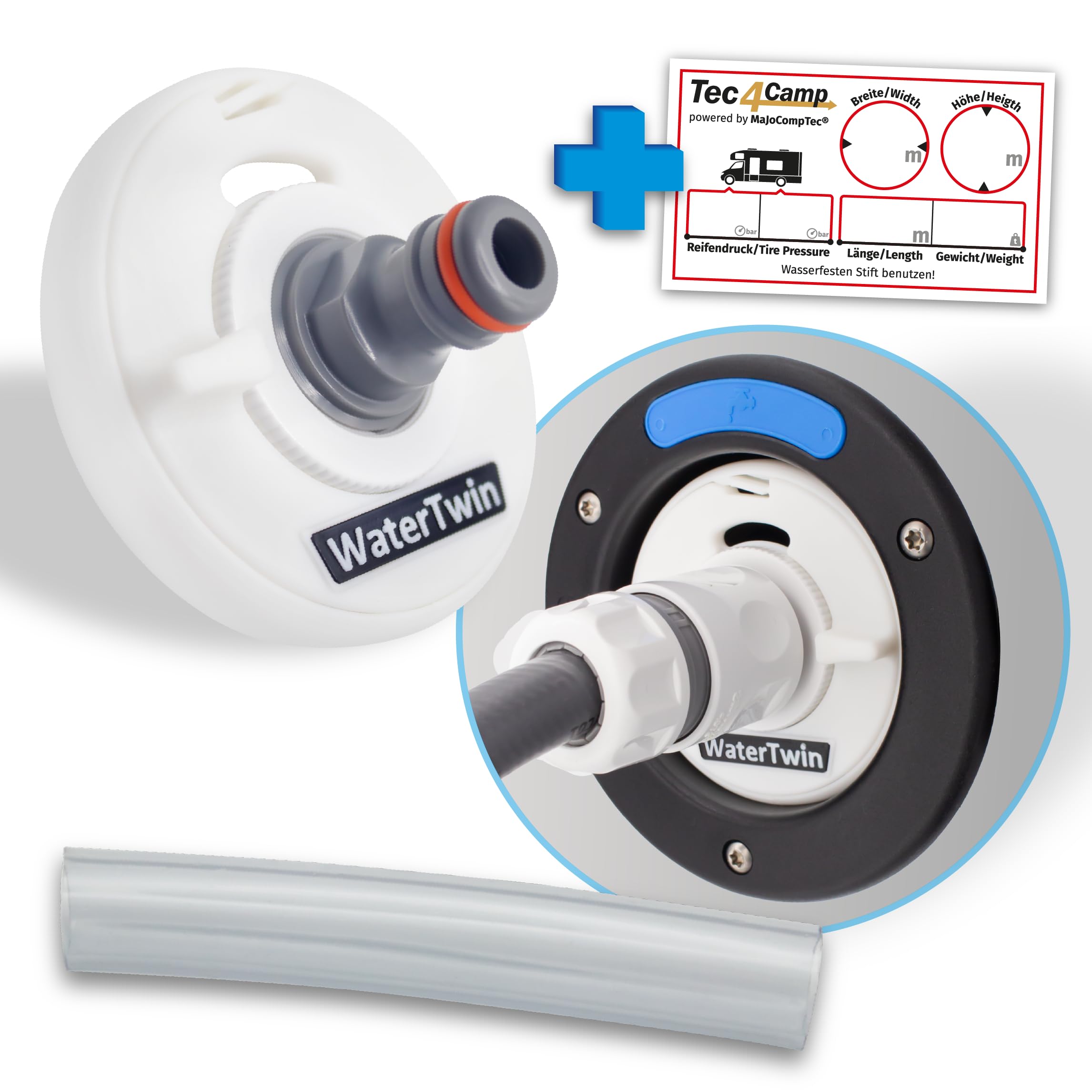 Tapa Para Llenado Tanque Agua Autocaravana - Adaptador Rápido, Compatible Con Hymer, Roller-Team
