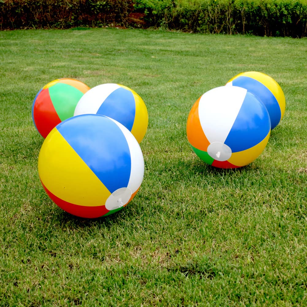 Pack De 2 Pelotas De Playa Hinchables De 30 Cm – Colores Arcoíris, Válvula Antifugas, Ideales Para Piscina Y Verano