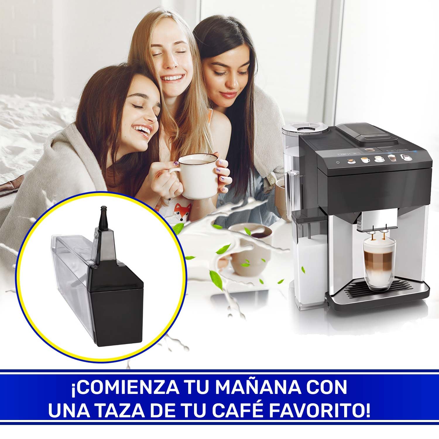 Contenedor Leche para Cafetera Superautomática 11032160 para Siemens | para EQ.500 Integral - Garantía de 10 Años - MONTERAL