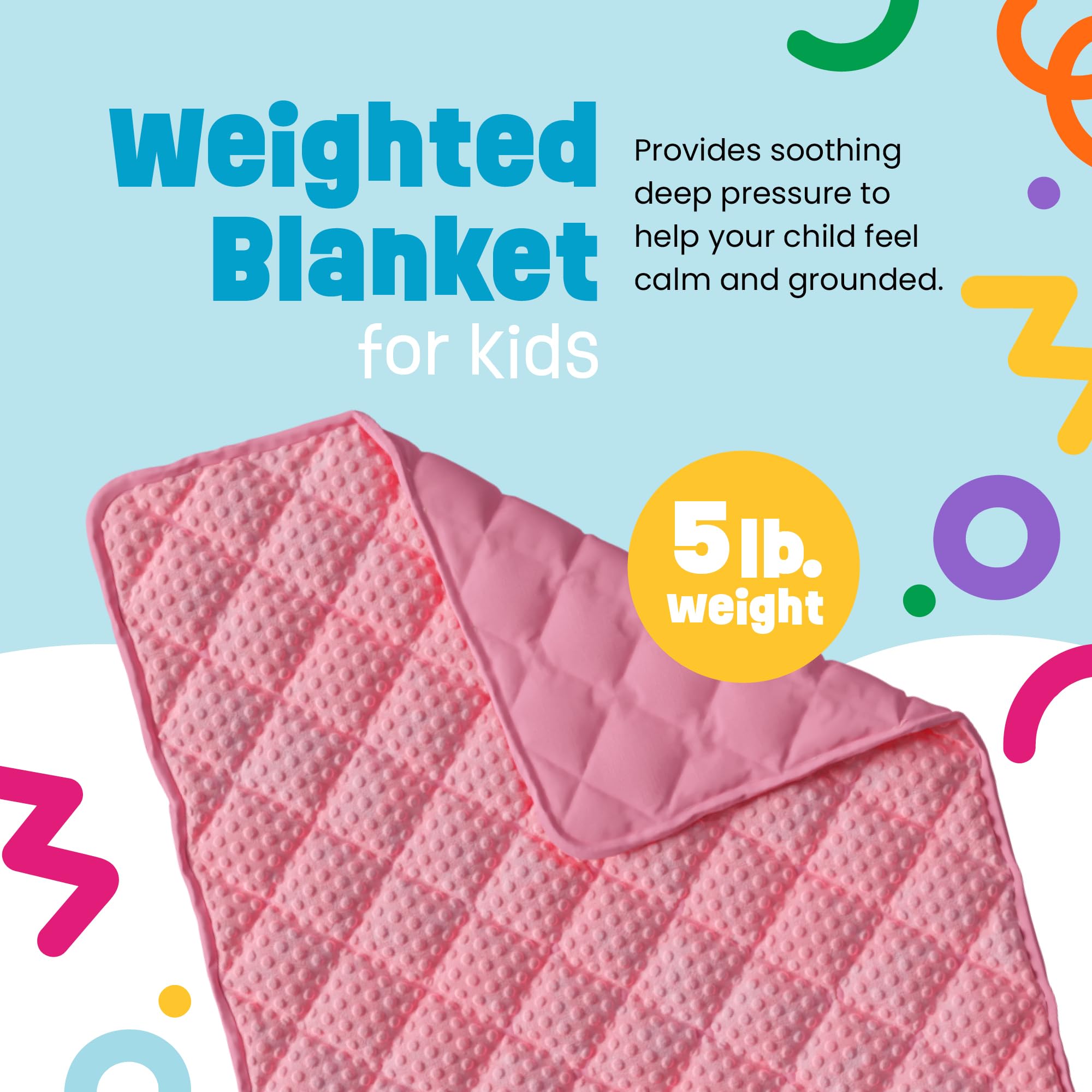 5lb Child's Weighted Blanket - Kids Weighted Blanket 5 Pounds (36