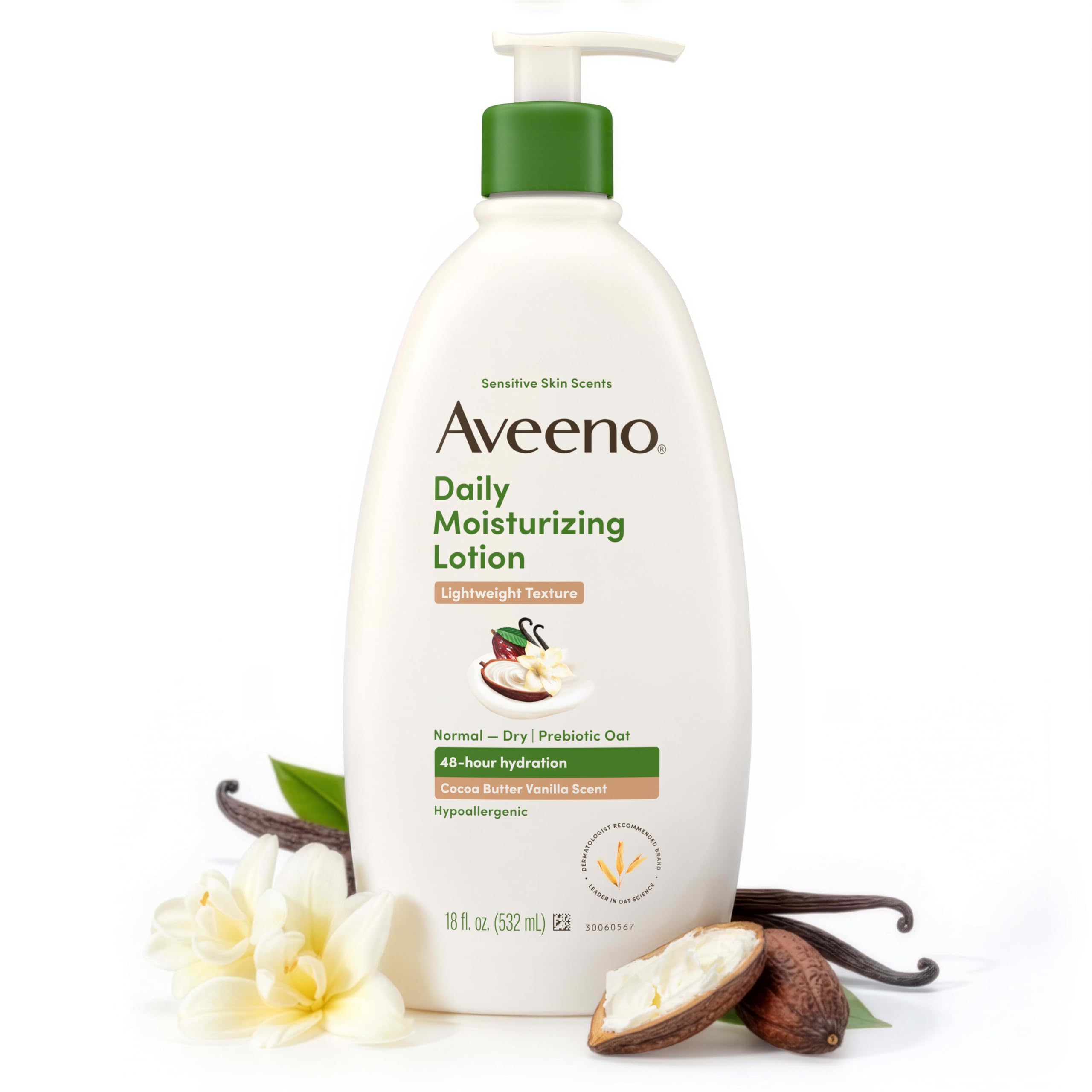 View 1 of *See Clerk Notes*Aveeno Daily Moisturizing Lotion, Cocoa Butter Vanilla, 18 fl. oz