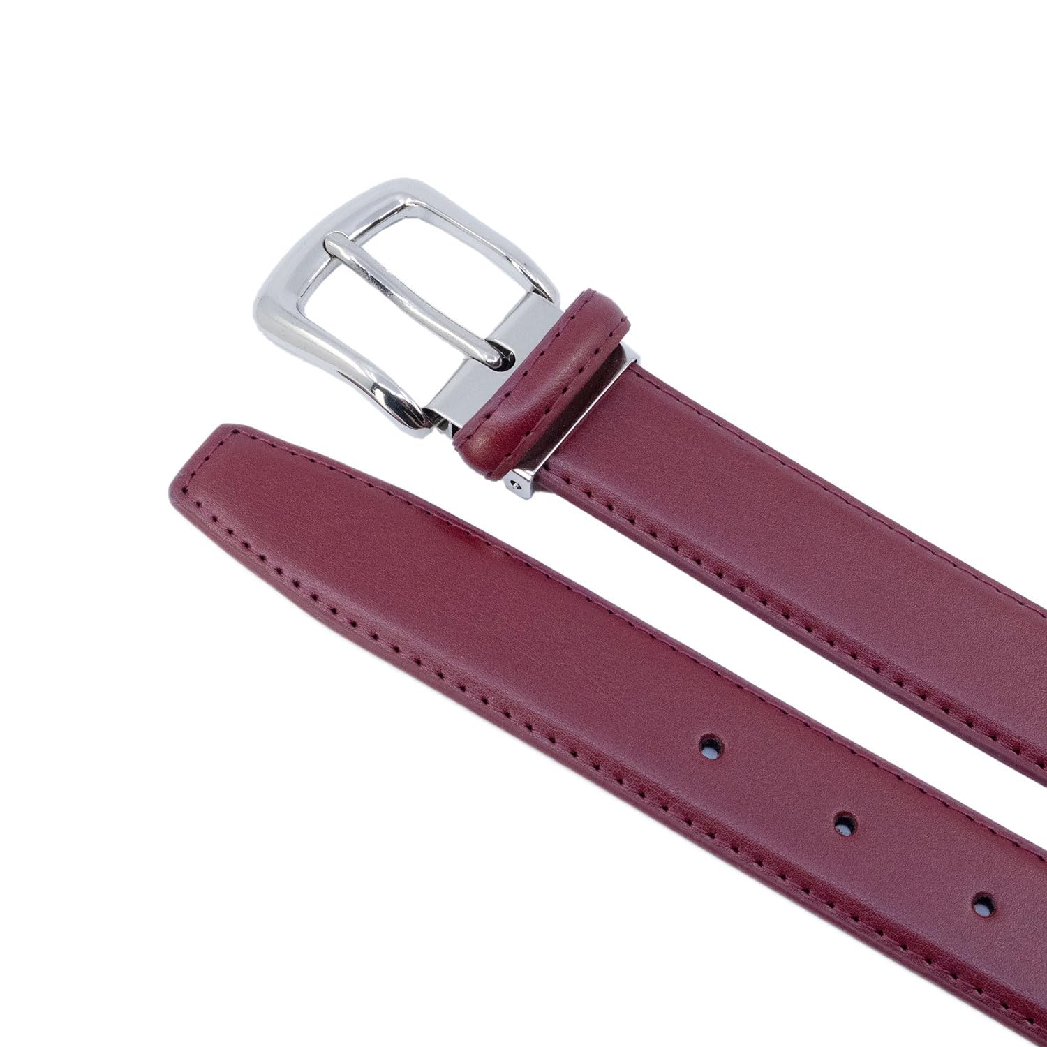 Klasyczny pasek ze skóry bydlęcej 3 cm, regulowana, srebrna klamra 120 cm
