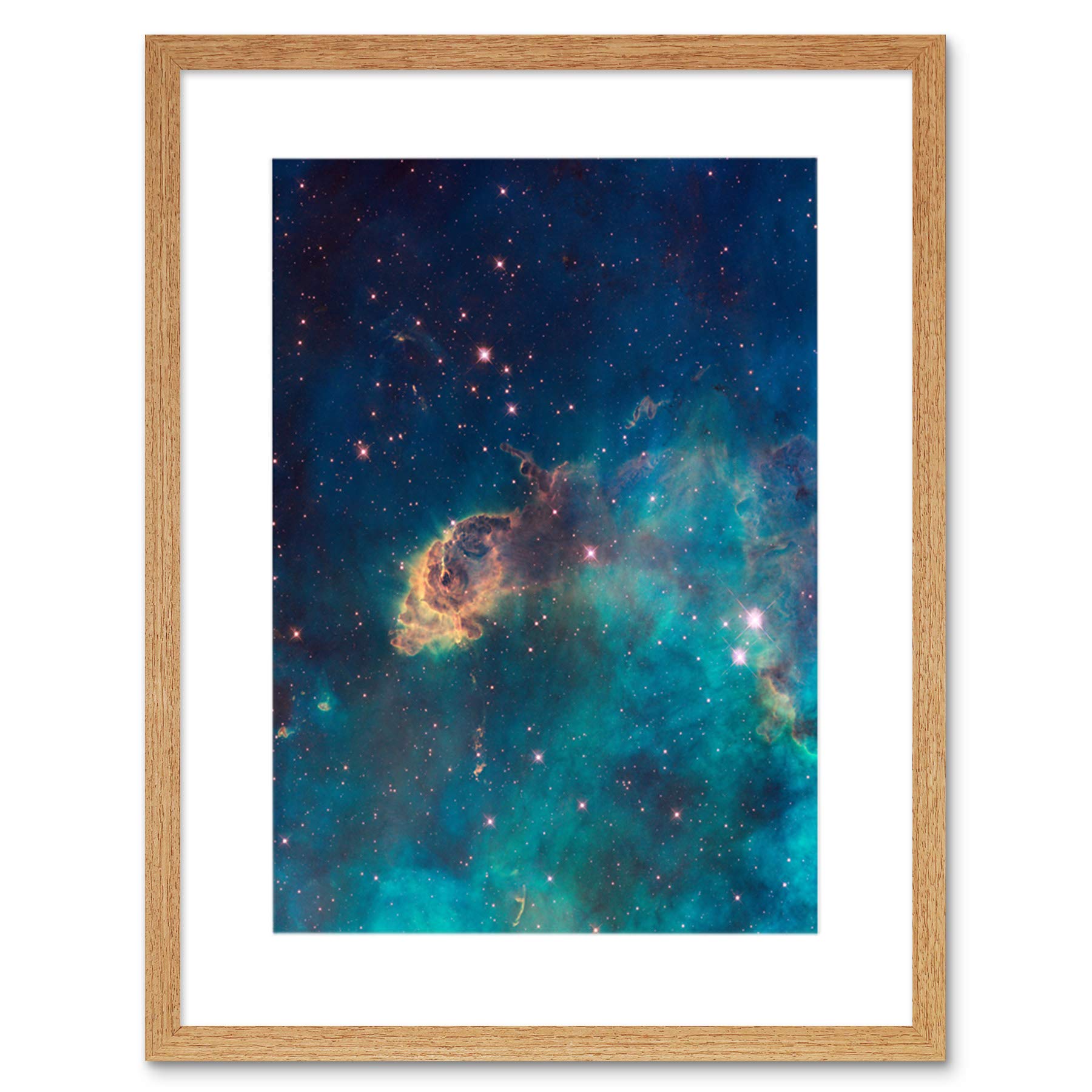 Wee Blue Coo Hubble Space Telescope Jet In Carina Wfc3 Uvis Framed Wall Art Print