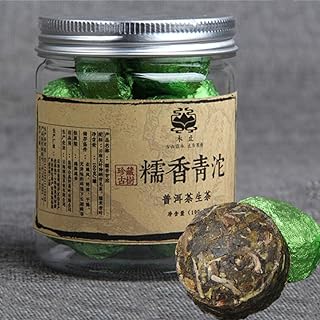 Yunnan Puerh tea 100g (0.22LB) プーアル茶りょくちゃ緑茶中国茶飲料茶葉お茶Green Tuo canned JGlutinous rice Puer small Tuocha raw tea Chinese tea...