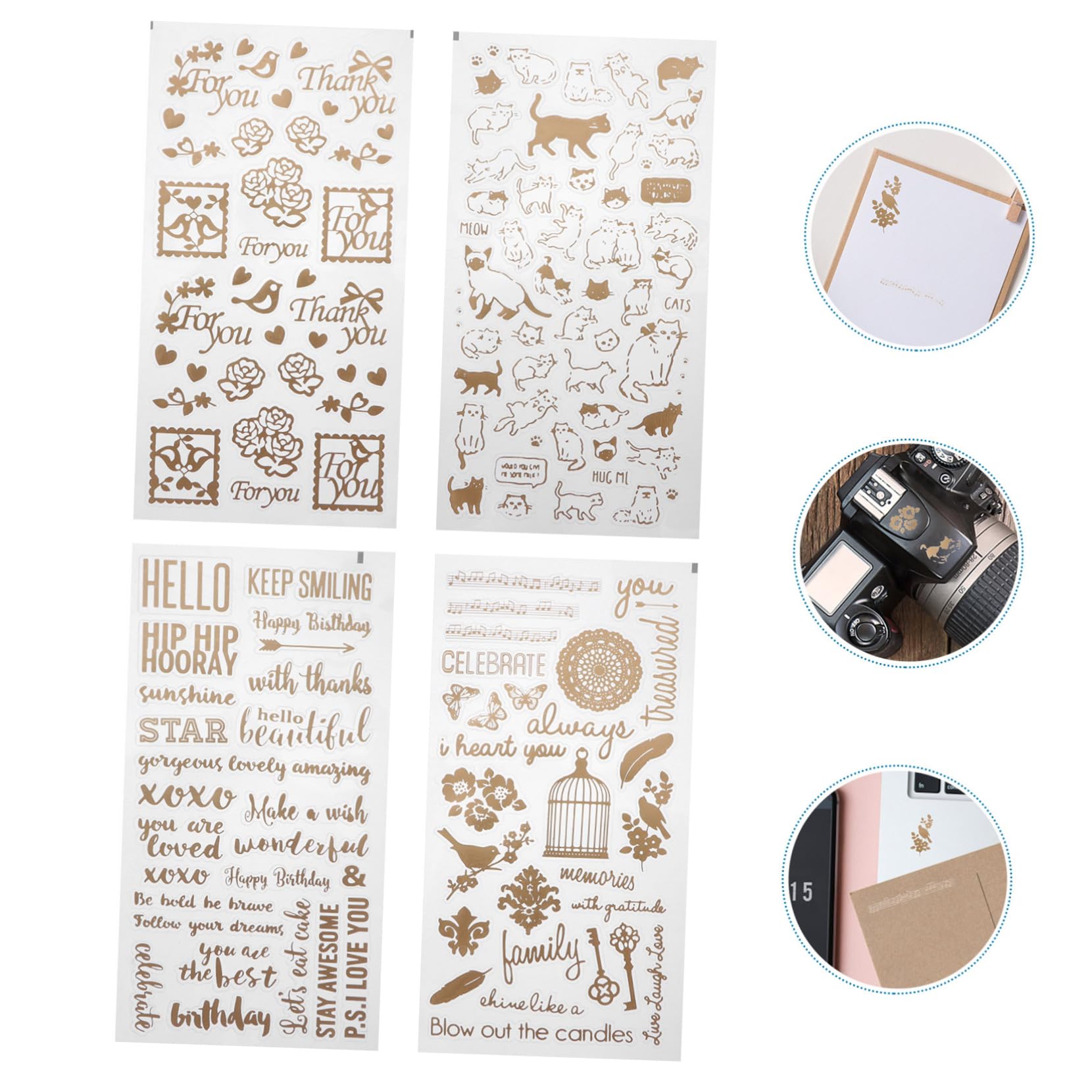 NUOBESTY 3 Series Etiqueta Engomada De Cristal Epoxi Cristales Pegajoso Stickers Personalizados Stickers Infantiles Materiales De Artesanía De Resina Suministros De Resina 12 Piezas X 3