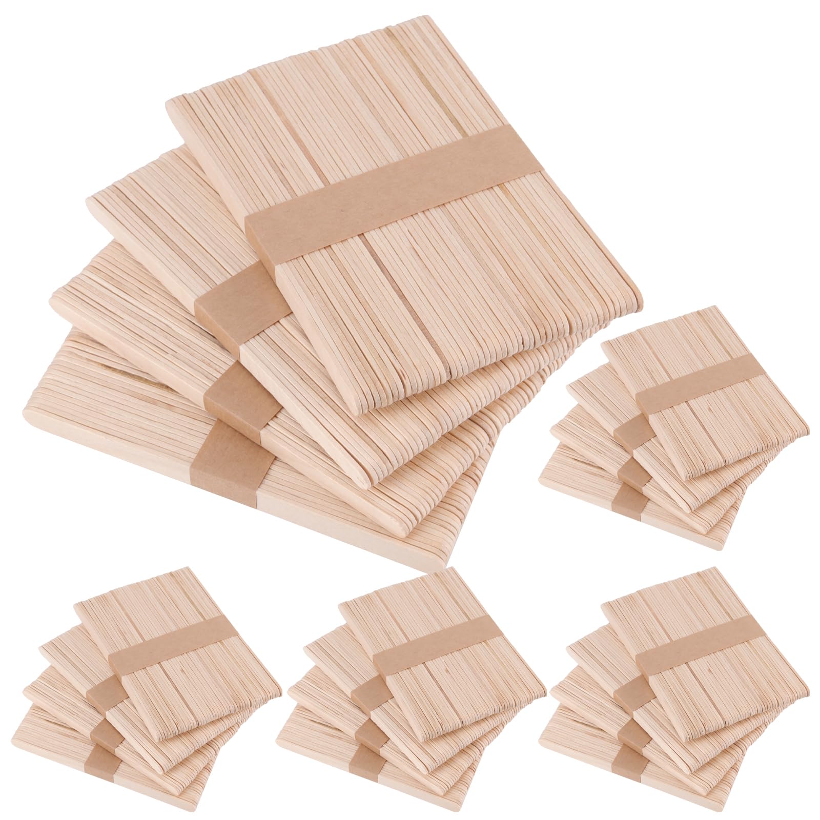 Darice 1000 Pcs Popsicle Stick, 4.5" Natural Wood Craft Sticks Supplies Ice Cream Stick Pop Ages 3 - View #9