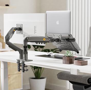 Ergoflex NB F160-FP Ergonomic Çift Kol Profosyonel 17-32 Monitör Tutucu ve 13-17 Laptop Standı