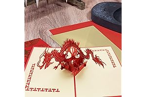 1 Pcs Happy Chinese New Year Dragon 2024 Card