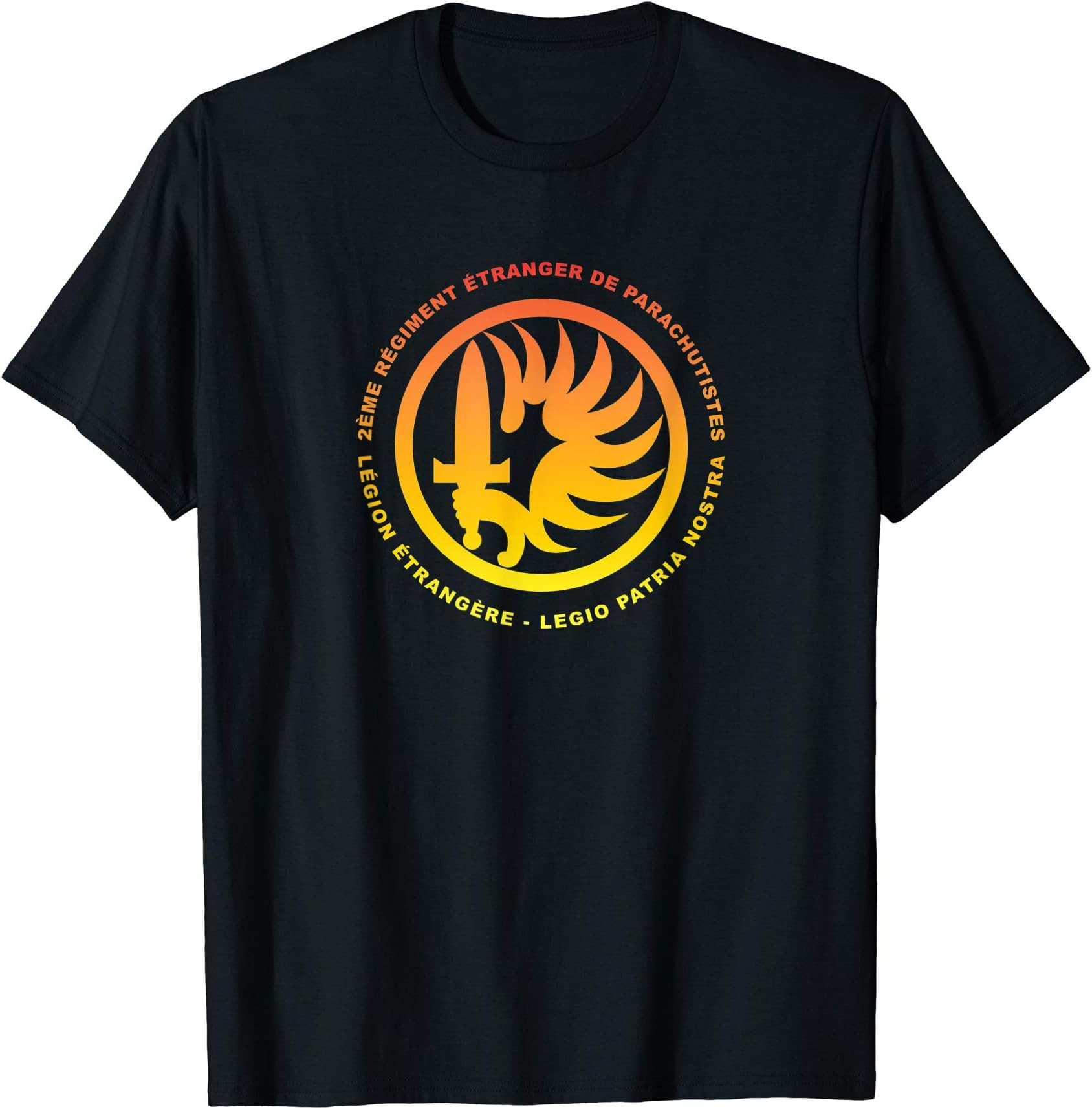 OOGALYFrench Foreign Legion Beret Insignia 2REP Airborne Gold T-Shirt