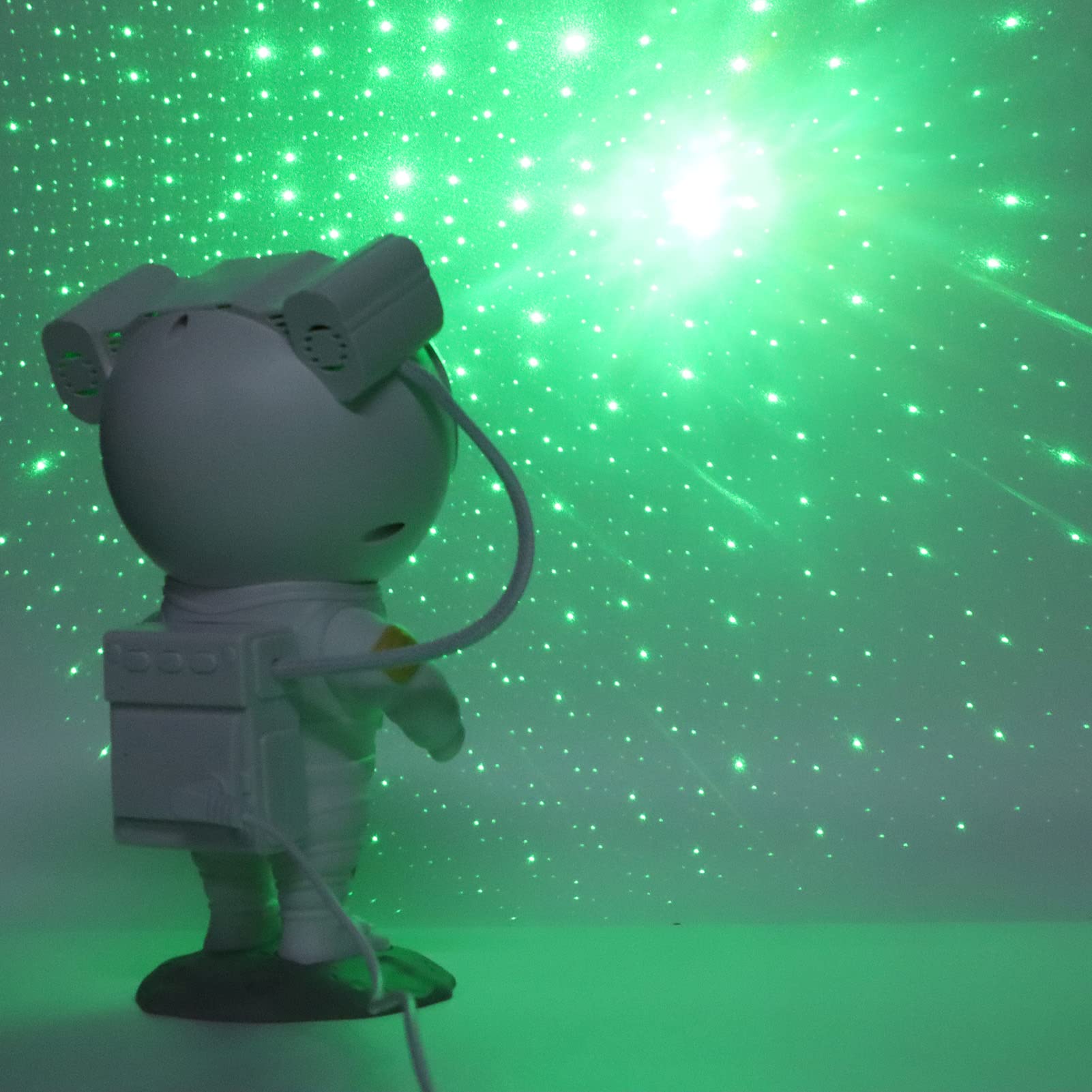 Astronaut Star Projektor, 8 Projektionseffekte, 360-Grad-Nachtlichtprojektor mit Freier Einstellung für, Erwachsene, Spielzimmer
