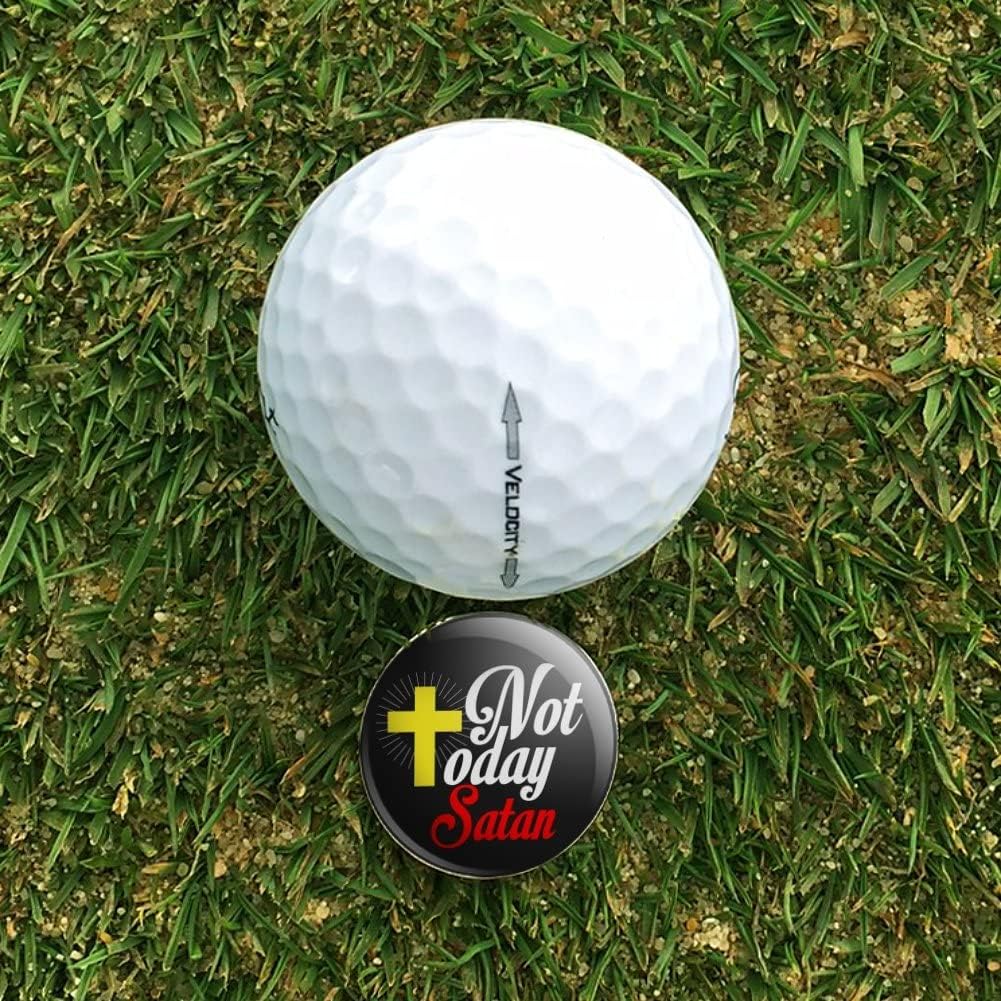 review GRAPHICS & MORE Not Today Satan Cross Christian Religious Golf Hat Clip with Magnetic Ball Marker
