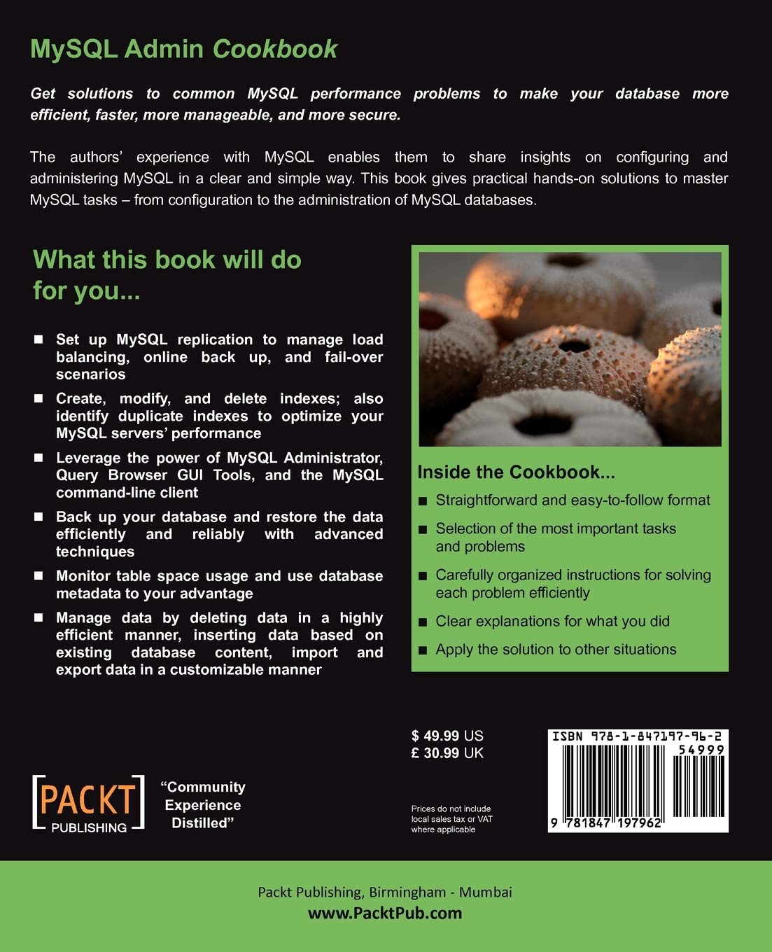 MySQL Admin Cookbook (English Edition)