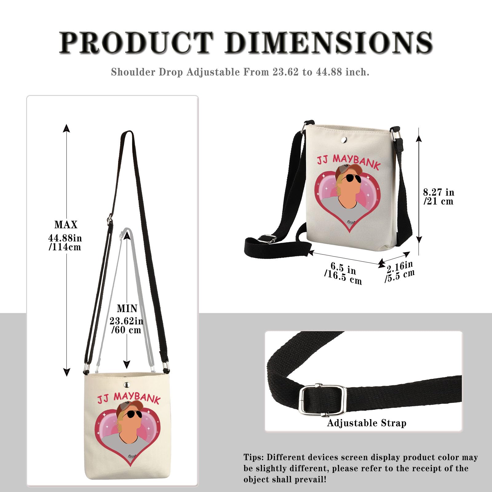 OBX Gift Zipper Pouch TV Show Member Present Pogue Fans Adventure Gift JJ Maybank Merchandise Makeup Bag (JJ CB EU) - Image 2