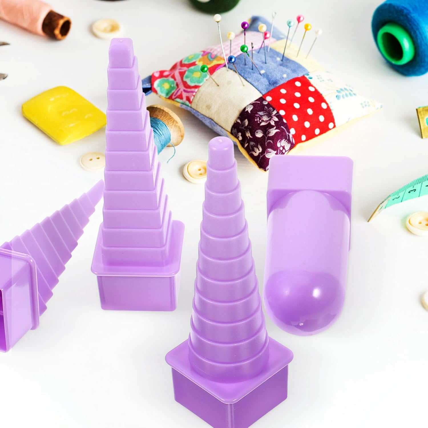 EXCEART Set of 4 Quilling Towers Paper Quilling Curling Tool for DIY Decorative Projects Dorm Supplies