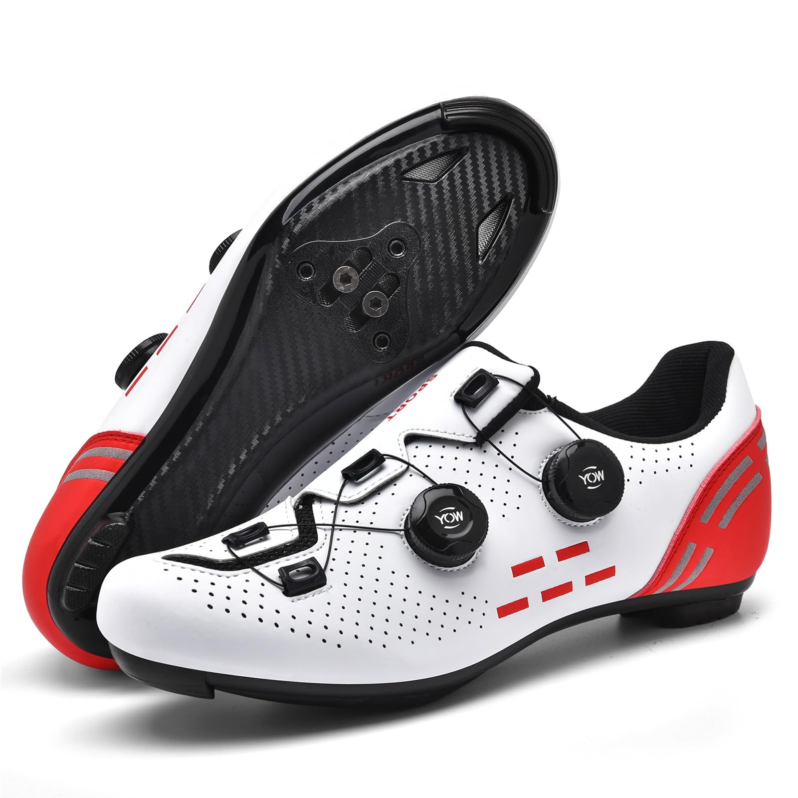 Herren Damen Radschuhe Kompatibel mit Look SPD SPD-SL Delta Lock Pedal Atmungsaktiv leicht Fahrradschuhe Rennradschuhe
