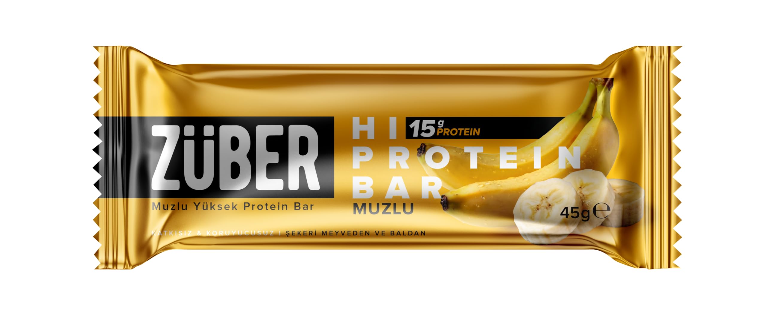 Züber Yüksek Protein Bar Muzlu x 45g