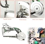 10 Roulements Machine à coffrer, Machine à coudre en cuir à la main de réparation de chaussures, Machine de coffrage de chaussures avec ligne de nylon, prêt manuel pour le cuir/chaussures/sacs/clothes/Quilts/manteaux/Trousses