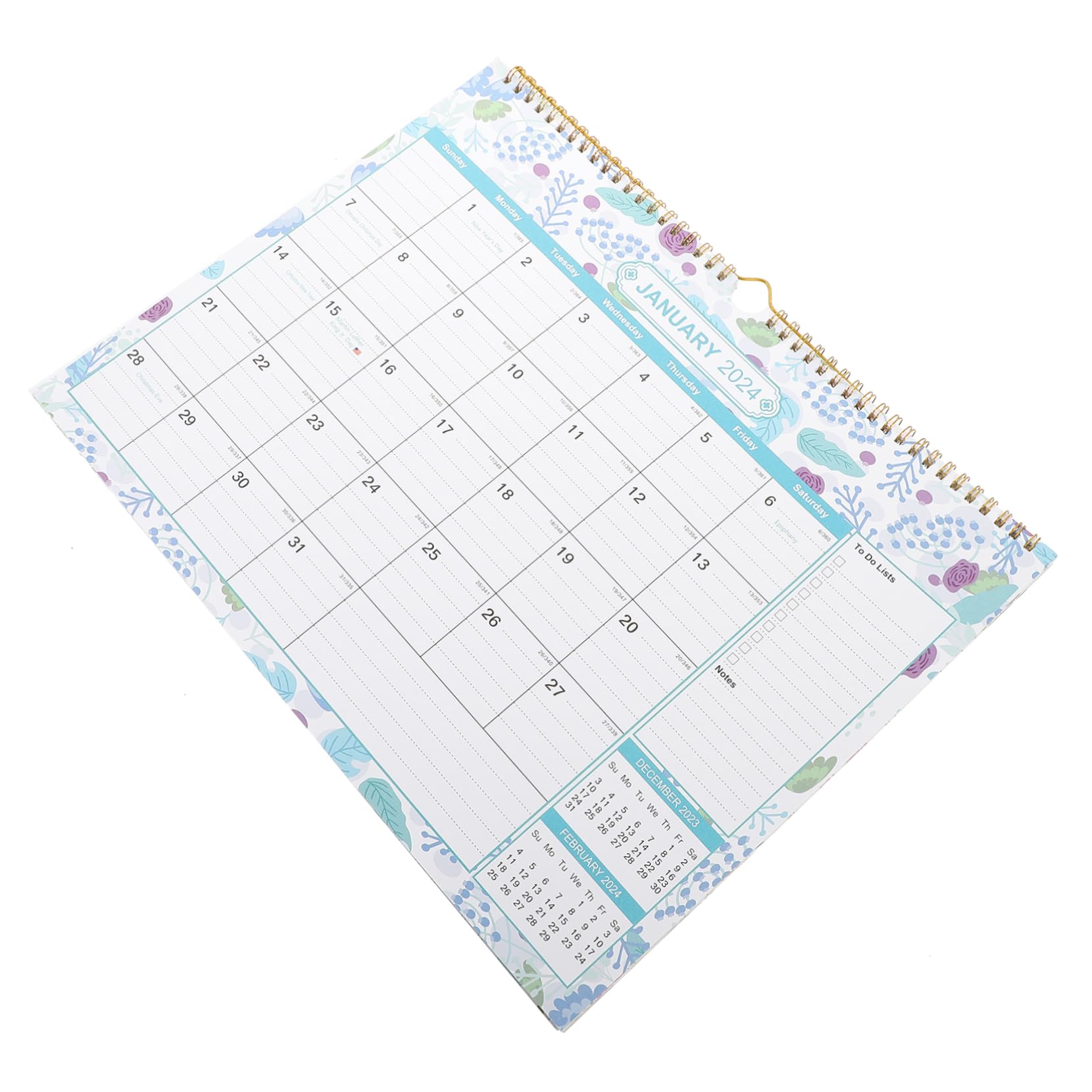 SEWACC 3 Piezas calendario inglés calendario de escritorio os de mesa os mesa 2024 o de pared mensual 2023 o de material de oficina