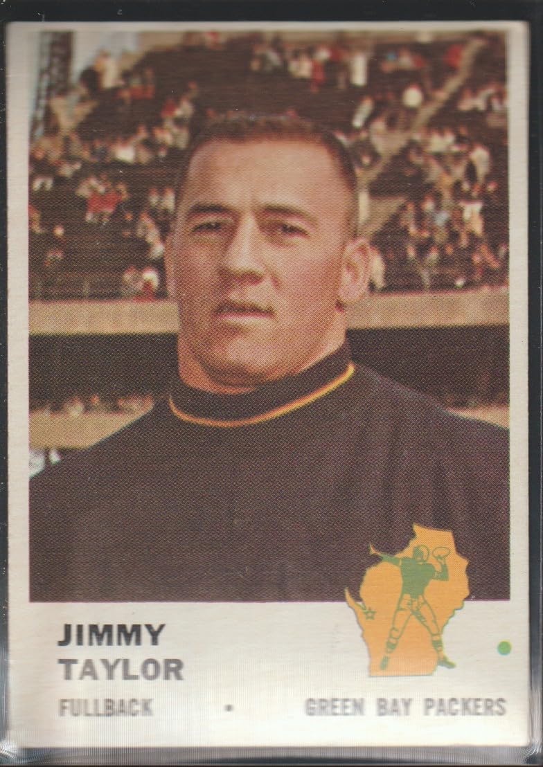 1961 Fleer Jimmy Taylor Packers Football Card