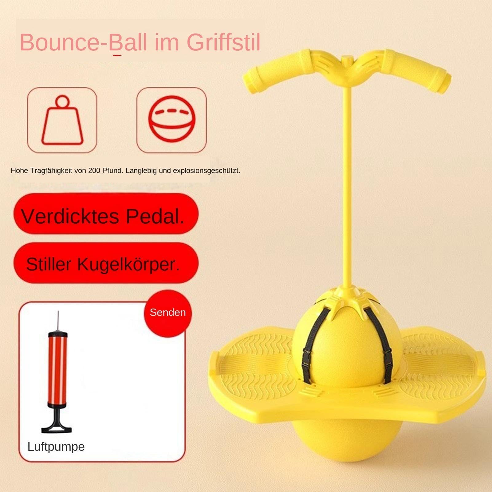 Palla Saltellante per Bambini Gonfiabile Leggera e Divertente