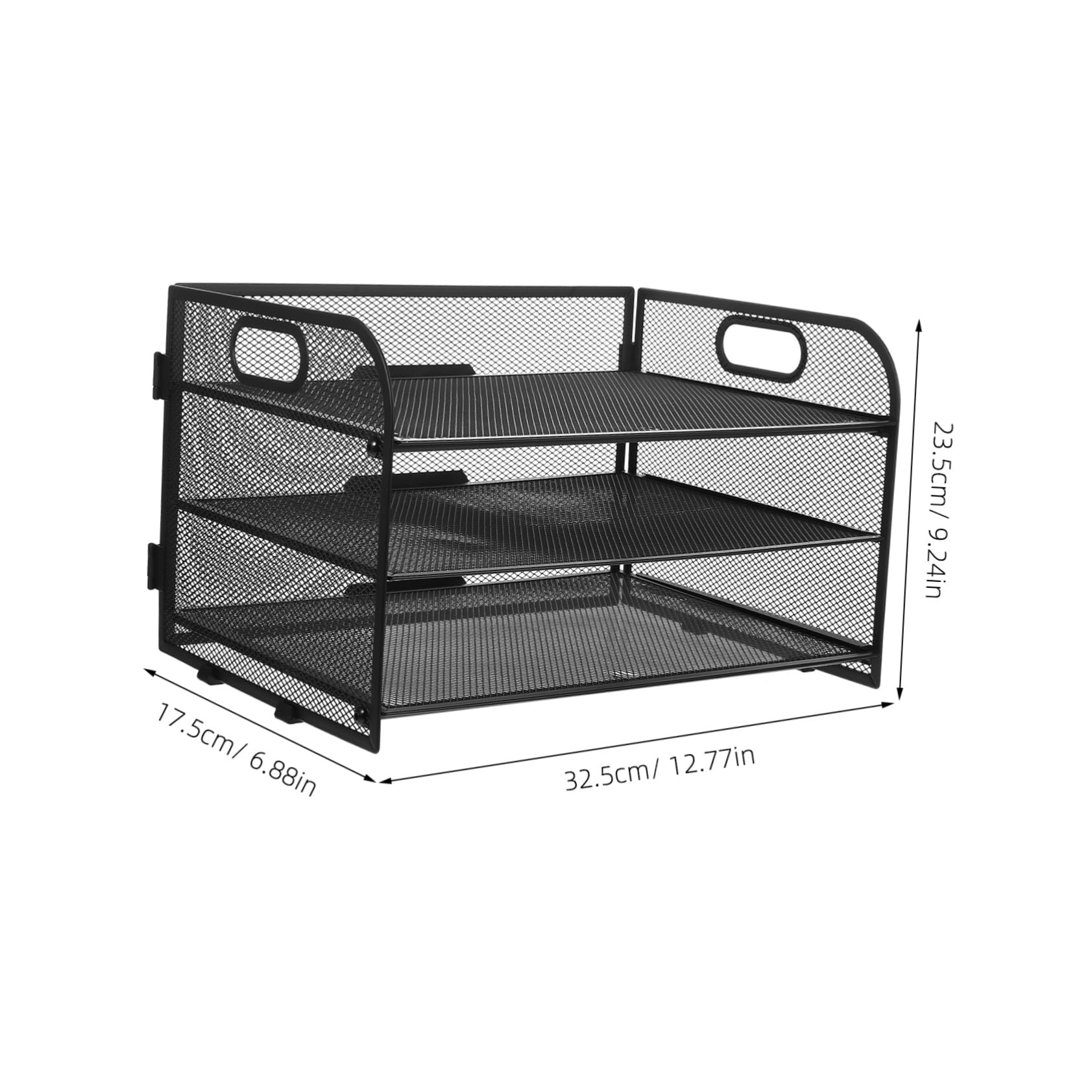 SECFOU Organizador De Escritorio De Malla Archivador De Documentos Soporte Para Archivos y Suministros De Oficina Accesorio De Almacenamiento Para Mesa De Trabajo