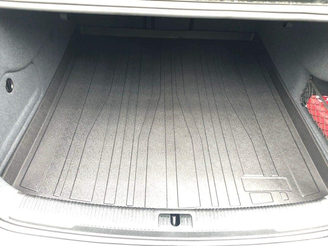 Cargo Liner - Trunk Mat for Audi A6 S6 Sedan 2012-2018 – Weather-Resistant Trunk Mats for Cars with Raised Lip – Non-Slip Car Trunk Mat Rubber – Easy to Install – Laser Pre-Cut Design