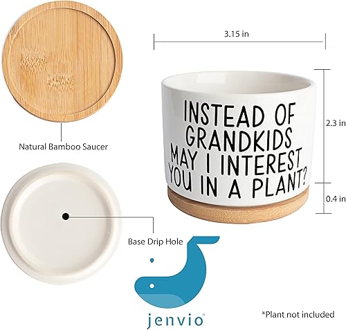 Miniatura 2 de JENVIO Regalos para mamá de hija  Planta suculenta de cerámica  Cosas geniales para cumpleaños, Día de la Madre  Regalo único  Decoración para el