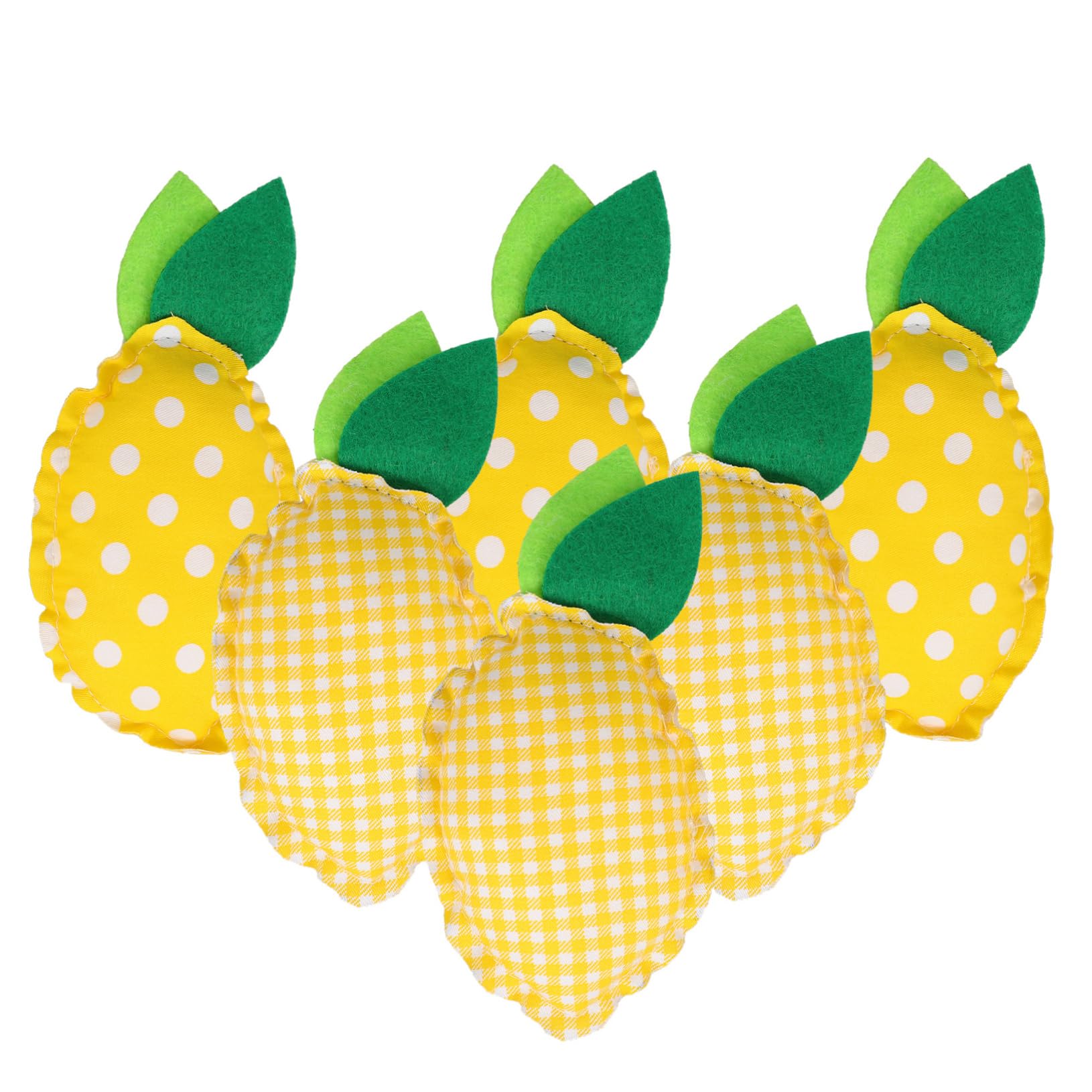 GOOHOCHY 6pcs Tray Decoration Ornaments Decorations Artificial Fruit Faux Lemon Fake Fruit Decor Tiered Tray Fabric Lemon Lifelike Fruits Lemon Mold Fake Fruits Fake Lemon Chic Lemon