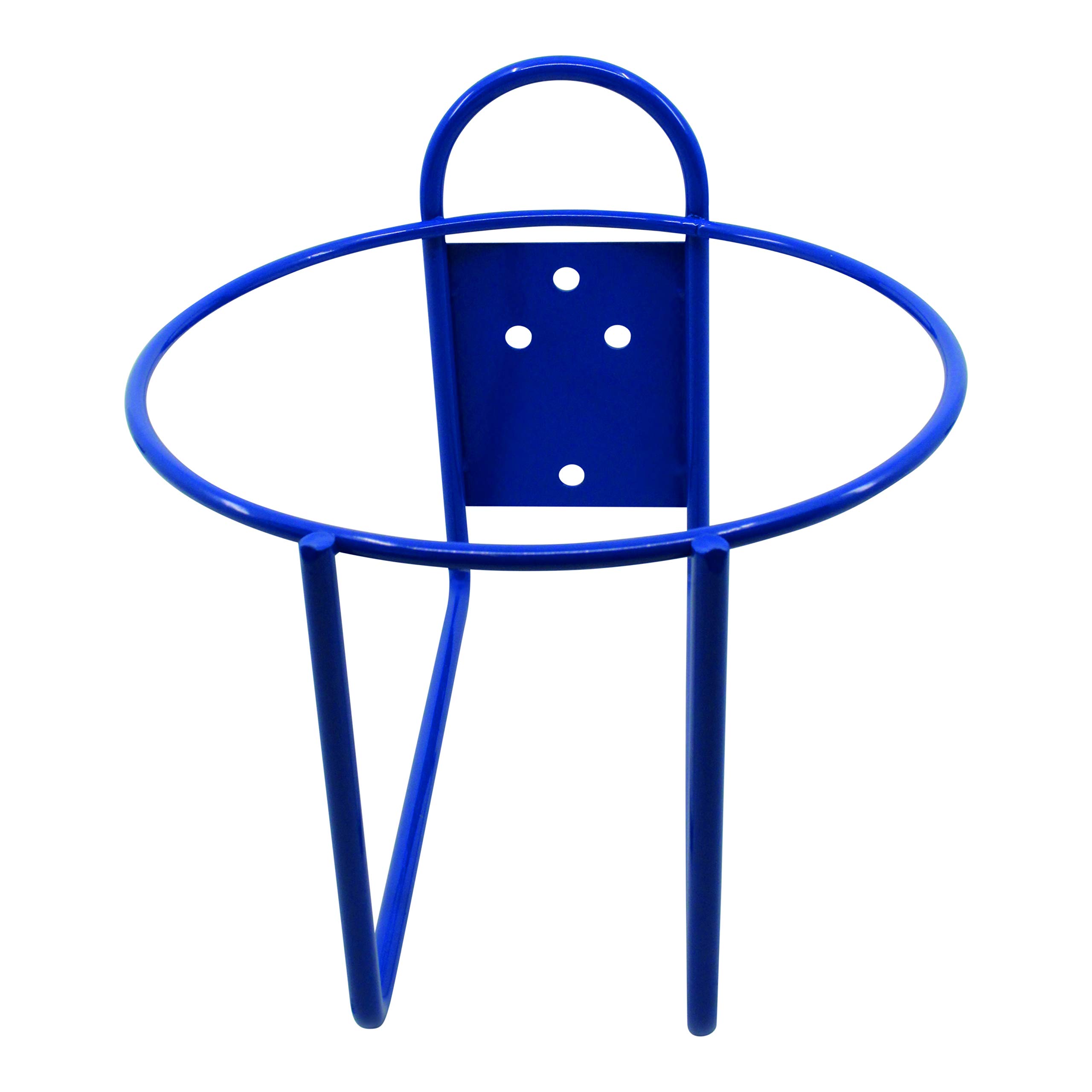 Round One Gallon Jug Storage Rack - Wall Mount- Holds Hand Sanitizer, Hand Soap, Liquid Commercial Detergent Bottles-Blue