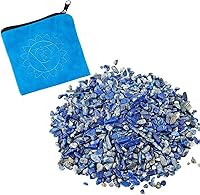 Vista 6 de Rockcloud Piedras trituradas pequeñas de 0.5 libras con bolsa de chakras, cristal de reiki curativo, decoración del hogar, amatista