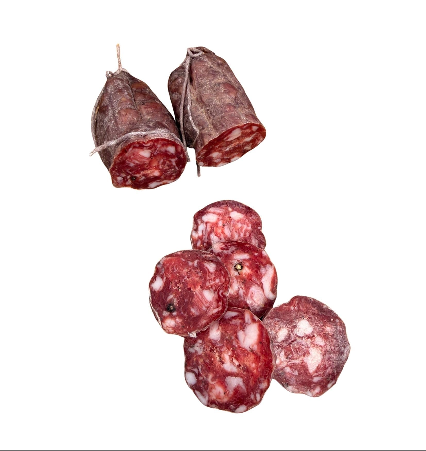 Machegusto! – Coffret Gourmand Italien : Salami au Vin Rouge 290g, Caciocavallo Fumé 700g & Café Machegusto (100 dosettes E.S.E. 44 mm) – Planche Offerte