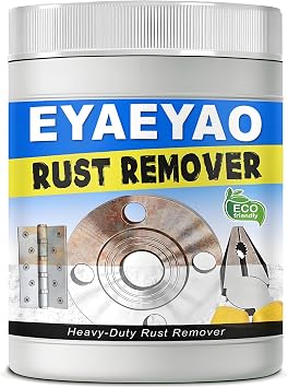 Rust Remover Powder for Concrete, Cement, Metal and Stainless Steel Surfaces, Safely and Quickly, Non-Corrosive, Rsuitable for Indoor and Outdoor Rust Removal 8 Ounces
