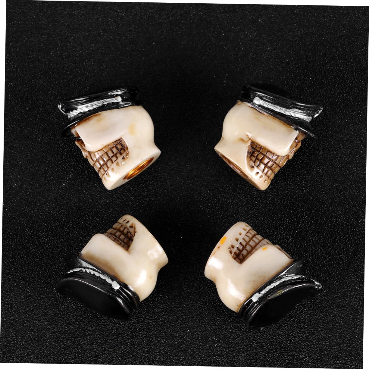 VANZACK 3 Sets Universal Resin Stem Cap Für Fahrradreifen Motorradabdeckung Schwarz Schützt Vor Platten Reifen