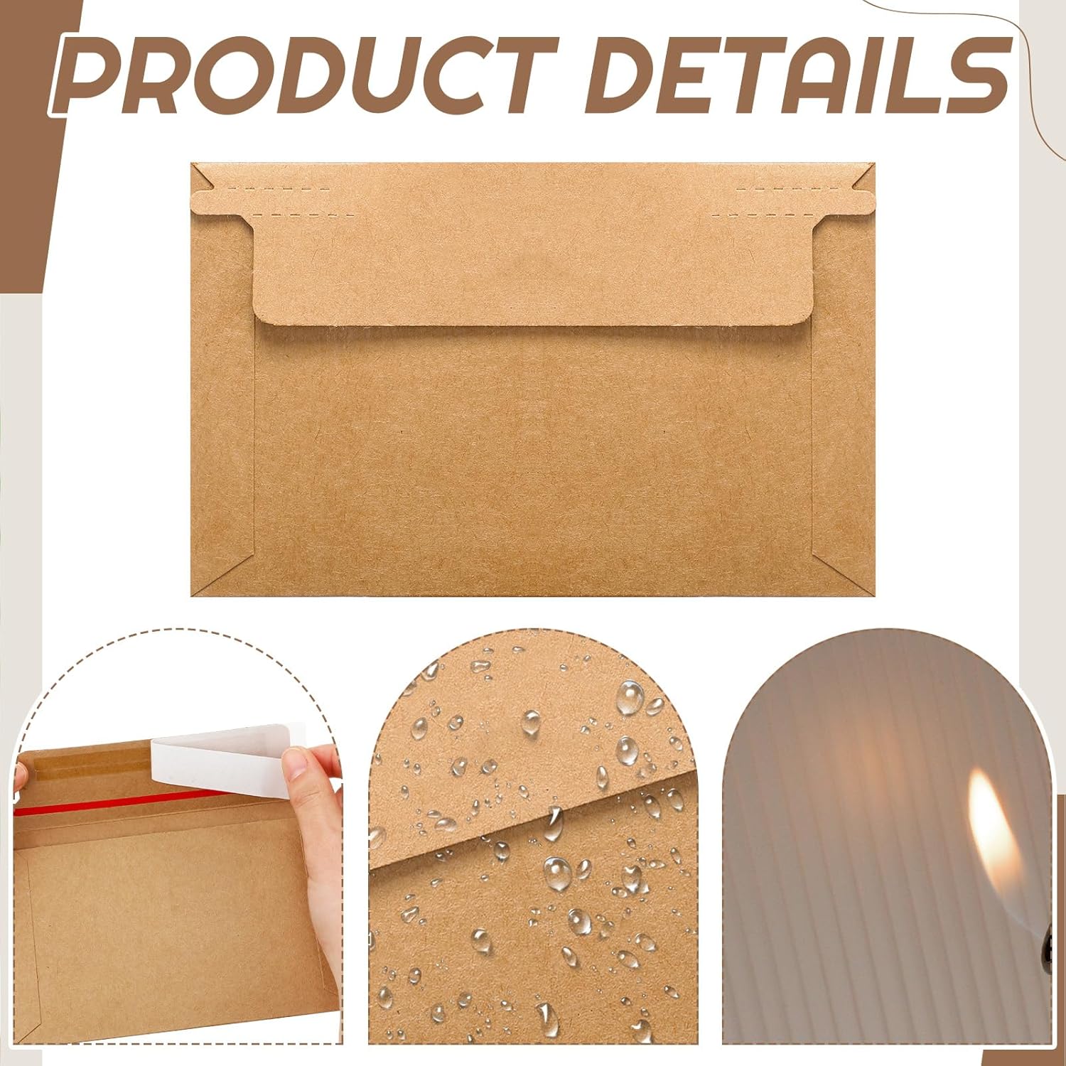 Faccito 200 Pcs Trading Card Shipping Set 4 x 6'' Trading Card Protector and Envelopes Bulk for Mailing, Additional Defend Supplies (Vintage)