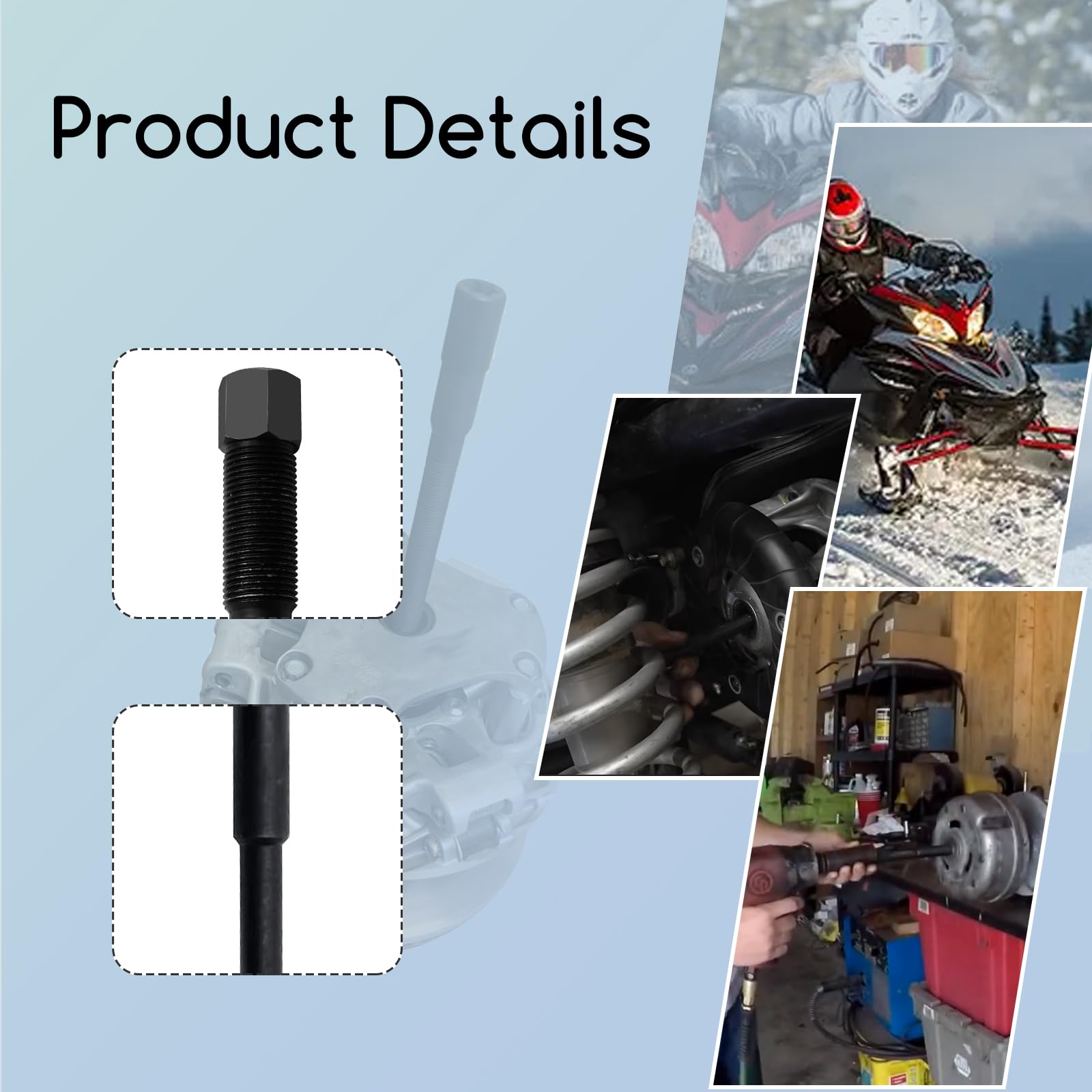 Amazon.com: XTPTFABS Snowmobile Clutch Puller,7.9 Inch/200mm Heavy