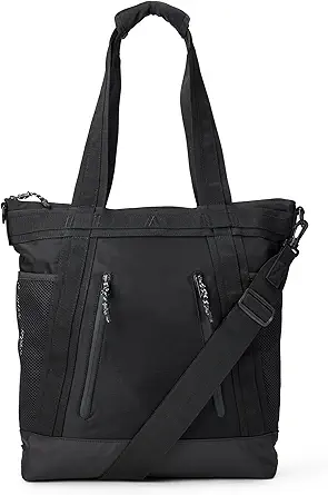 Amazon Essentials Unisex Adults' Convertible Nylon Backpack Tote with Adjustable Straps for Men and Women