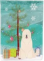 Vista 378 de Caroline's Treasures BB4243GF Bandera de jardín con texto en inglés «Merry Christmas» con texto en inglés «Merry Christmas», bandera decorativa