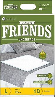Classic Disposable Underpads,Soft & Super Absorbency - 60x90 cm Large (Pack of 1).