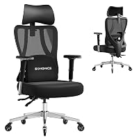 SONGMICS Sedia da Ufficio Ergonomica, Sedia da Scrivania Gaming