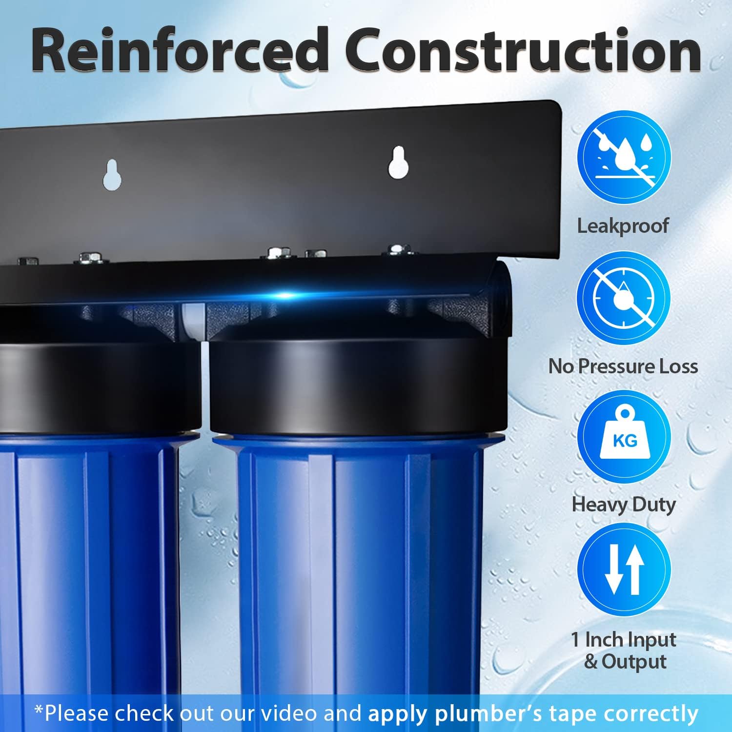 iSpring Blue 2-Stage Whole House Water Filtration System