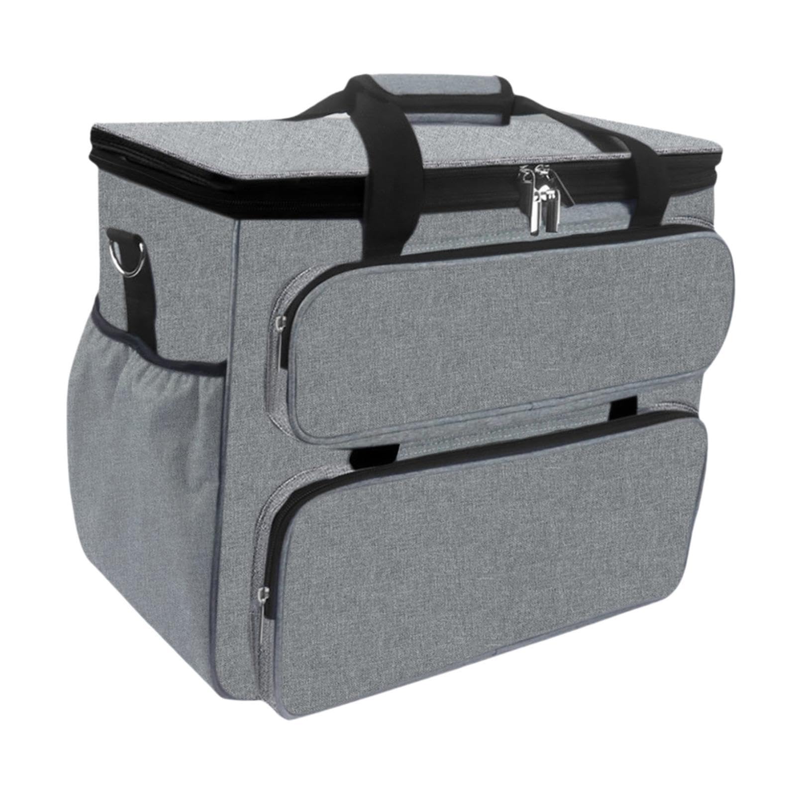 LIXSAZSE Estuche de costura con compartimentos con cremallera para una | organización óptima. Gran capacidad y múltiples bolsillos. Asa de viaje para