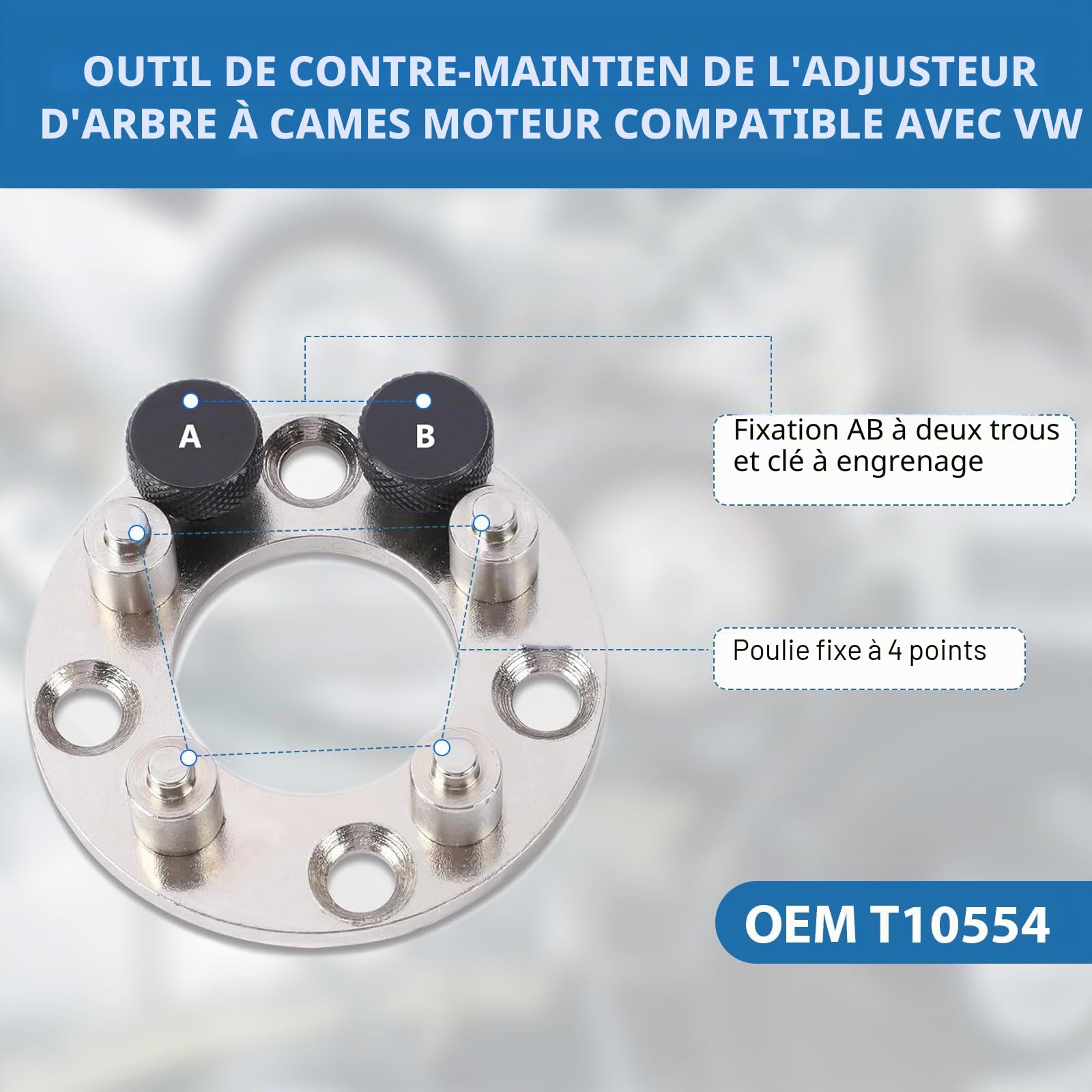 Outil de retenue pour Arbre à cames, Outils pour Arbres à Cames Moteur