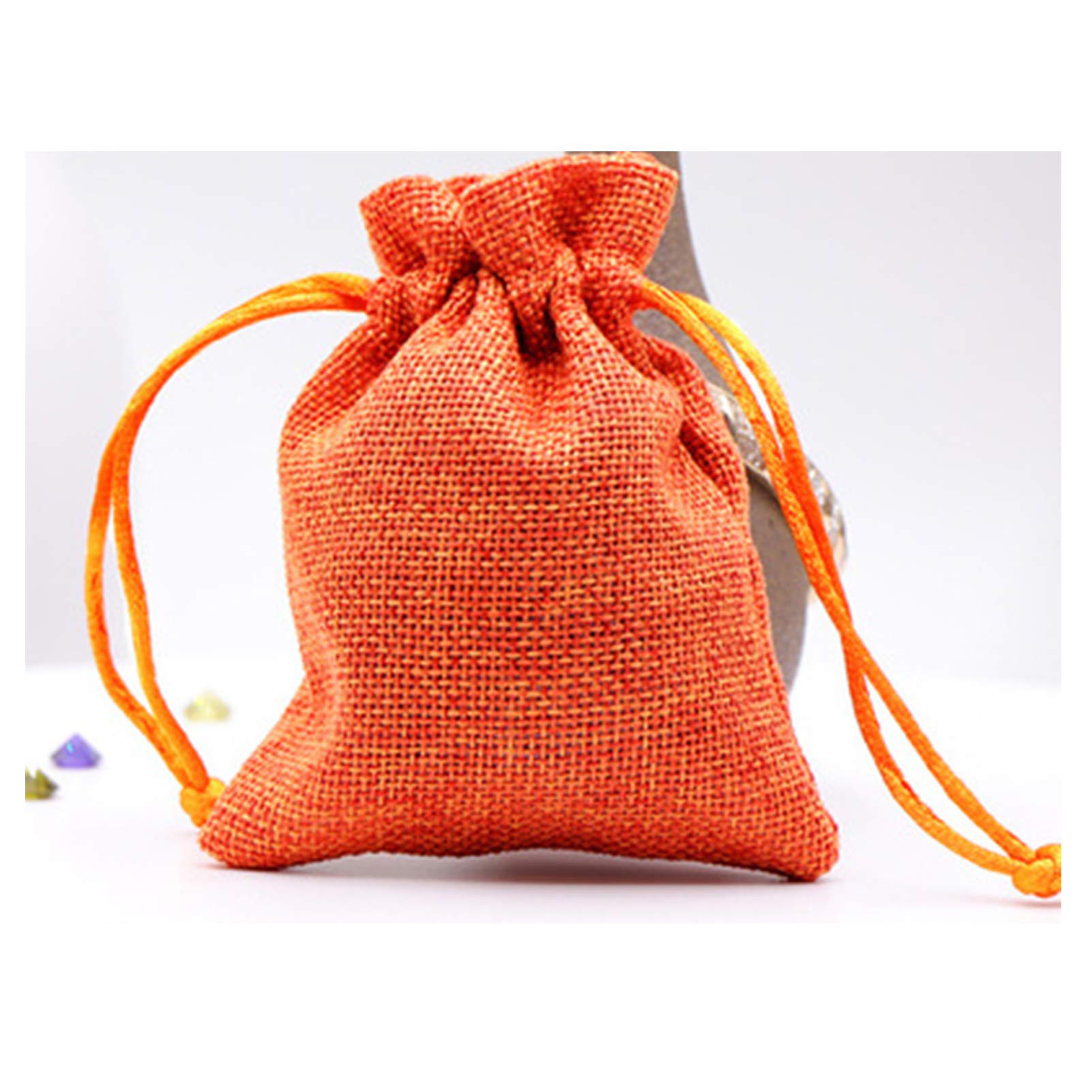 bandezid Jutesäckchen Jute-Sack Jute-Beutel für Adventskalender Jutebeutel Stoffbeutel Natur Säckchen Kinderparty Sack Beutel DIY Geburtsta Weihnachten