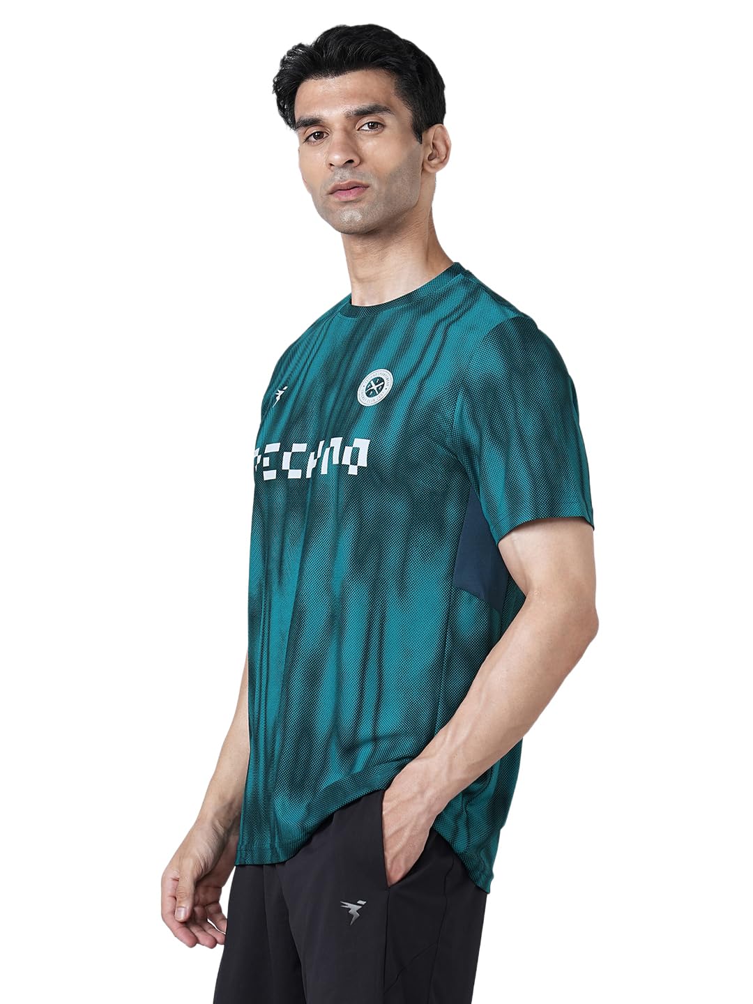 technosport Men Cricket Fan T-Shirt IPL Printed Casual Sportswear Tee Typography Print Slim Fit Round Neck Short Sleeve Polyester Sports Tshirt for MenIPL MensJersey-picture-22