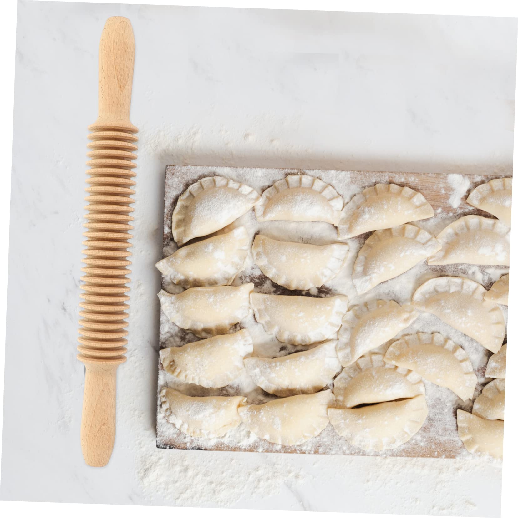 Mattarello per Maccaronara in Legno Angoli Arrotondati e Manico Confortevole, Rullo per Tirare la Pasta per Pane e Pizza in Cucina