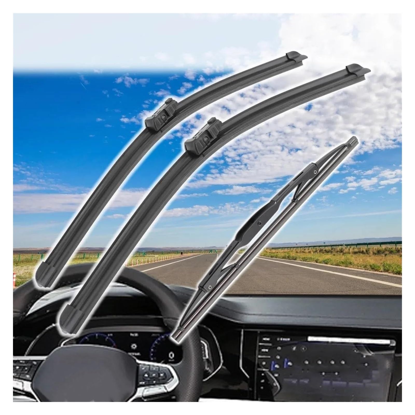 parabrezza tergicristalli Per Volvo V60 Hatchback 2010-2018 26 "+ 20" + 12 "Spazzole Tergicristallo Anteriori Posteriori Parabrezza Finestra Spazzole Tergicristallo Auto