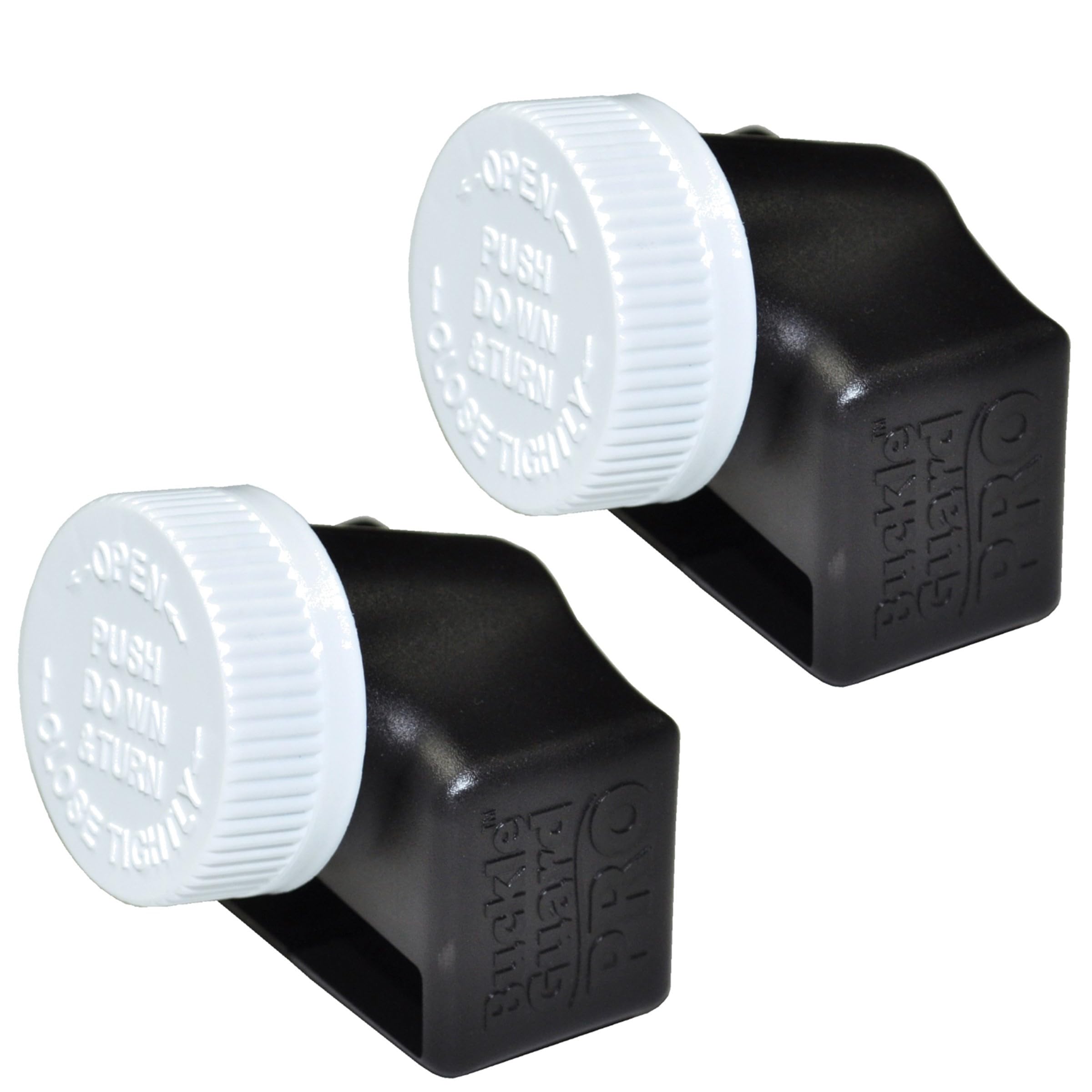 PRO Seat Belt Button (2 Pack) Cover Deters Children and Disabled Adults from Opening Their Seat Belt While Riding in a Motorized Vehicle (Black)