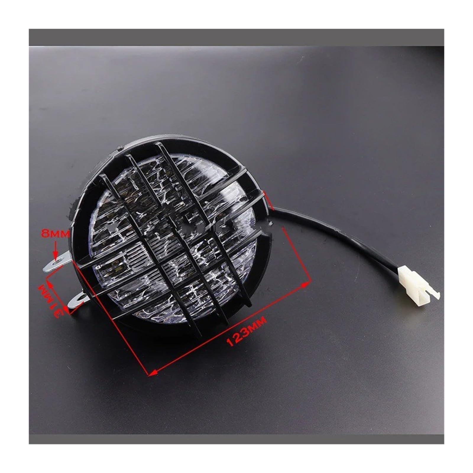 Pour 4 Roues Quad Dirt Bike ATV Dune Buggy 70/110/125/150/150cc2 Pièces 12V LED Phare Avant Lampe Phare Universel Moto